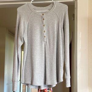 American eagle  Gray Long Sleeve therma